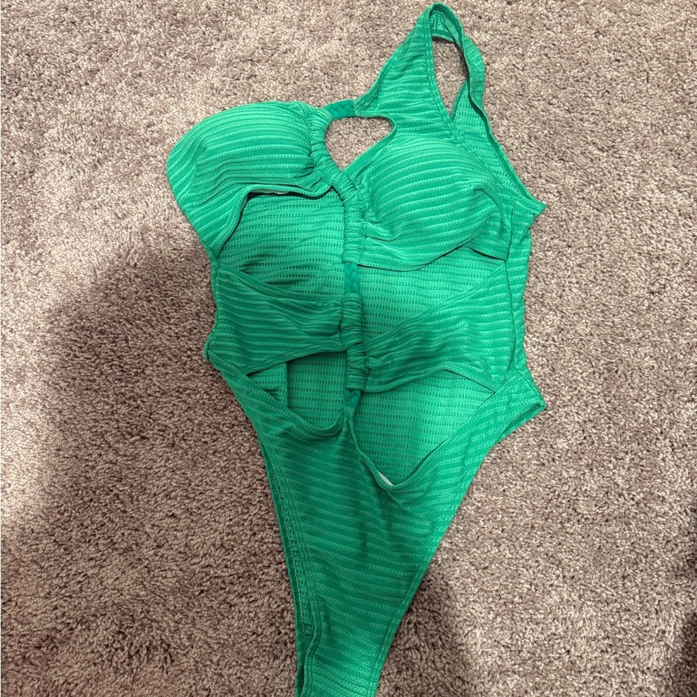 Green Kids One Piece Swimsuit